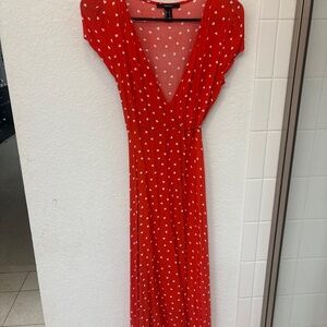 Forever 21 Red Heart Maxi Dress
